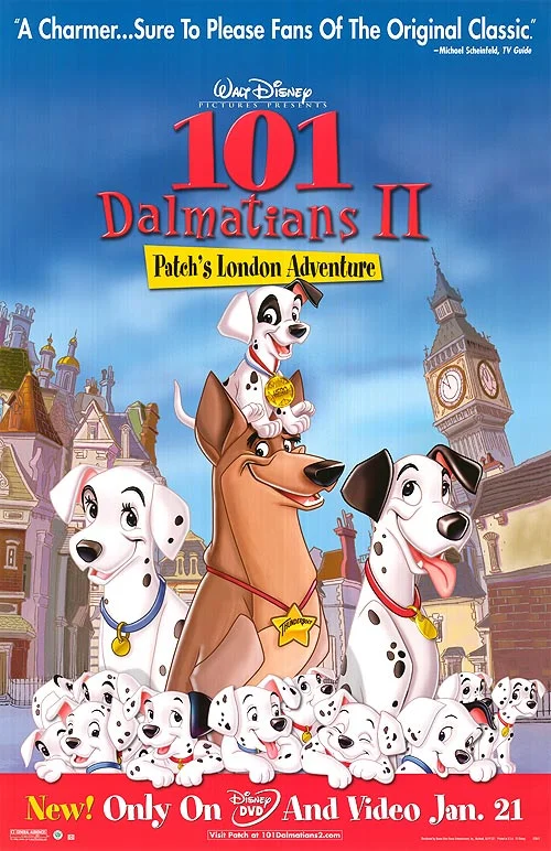 دانلود کارتون ۱۰۱ سگ خالدار قسمت دوم ۱۰۱ Dalmatians 2: Patch’s London Adventure 2002