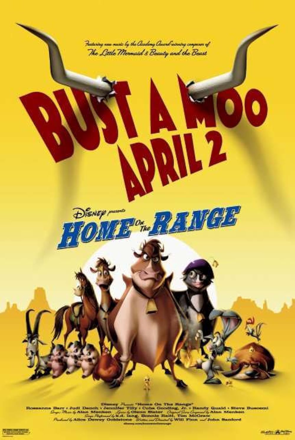 دانلود انیمیشن خانه‌ای در مزرعه Home on the Range 2004 دوبله فارسی